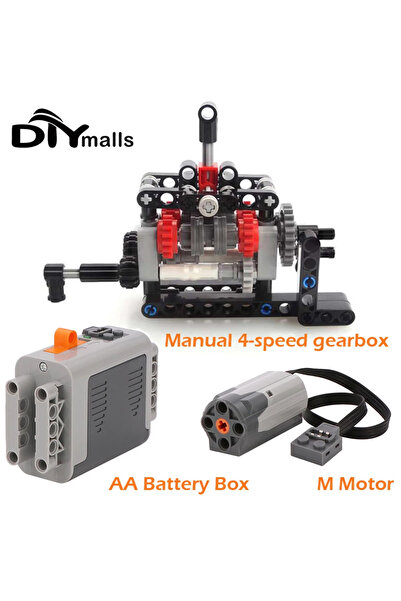Choice3 SKU 6 MOC High-tech 4 Speed Gearbox Model Building Block 8883 M Motor...