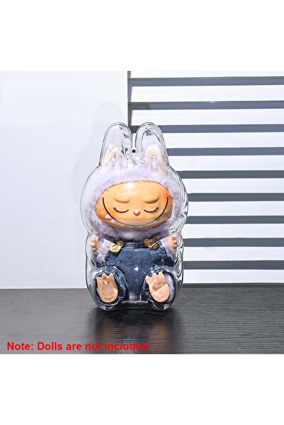 Choice لا توجد دمية تجلس 17 سم حافظة واقية لابوبو محمولة شفافة حافظة واقية صن...