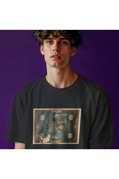 The Lucid Lab Avatar The Last Airbender Map T-Shirt - Μαύρο