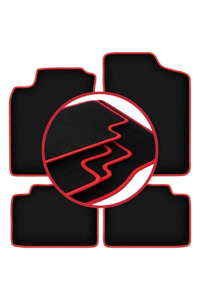 shumee Covorașe auto CARLUX-RED pentru: Daihatsu Charade hatchback (1994-2000)