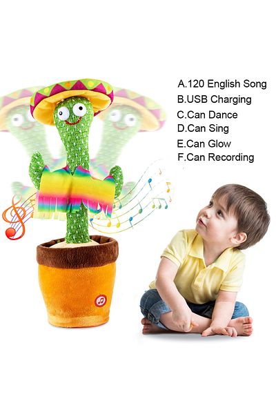 Choice C Dancing Talking Cactus Singing Talking Recording Mimic Repeating What You Say Toy Electronic Ligh.
