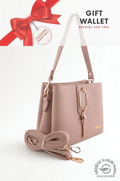 Armine Original Armine Premium Quality Women's Shoulder and Hand Bag Suitable for Daily Use 361 Mink +1