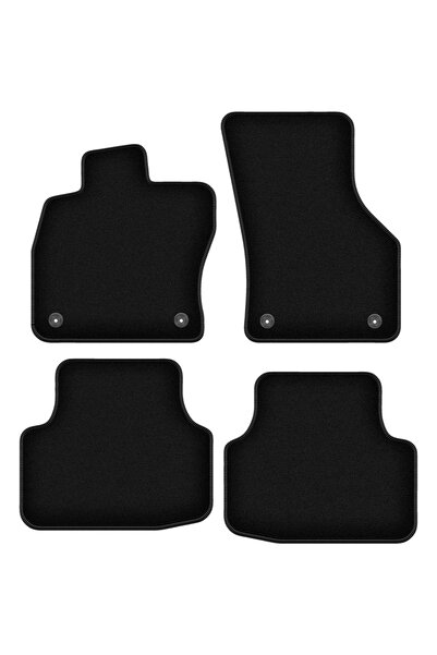 shumee Covorașe BASIC negre din velur pentru: Audi A3 8Y IV sedan, liftback, break, avant (2020-)