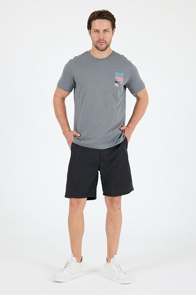 Rodi Men's 100% Cotton Crew Neck Short Sleeve Printed T-Shirt Comfortable and Stylish Casual T-Shirt 0005