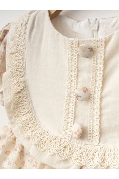 My Lusa baby wear Button Detailed Baby Girl Dress