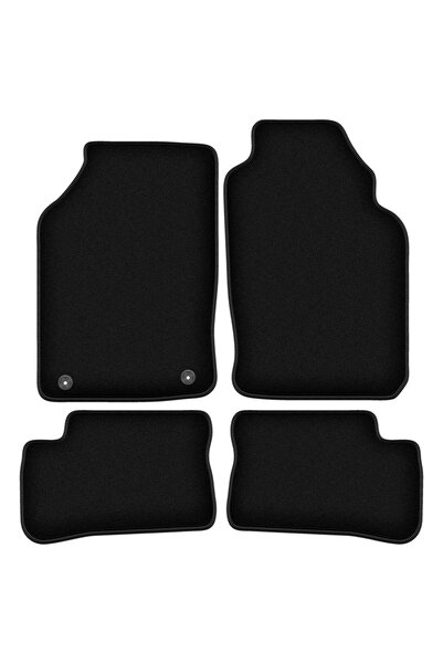 shumee Covorașe BASIC negre din velur pentru: Nissan 100NX coupe, targa (1990...