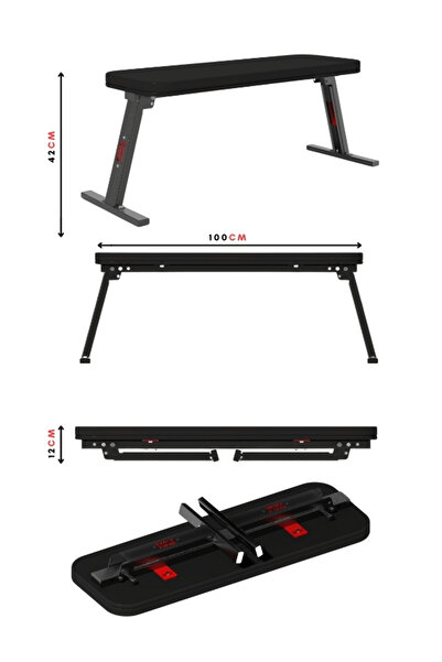 DAY1 Katlanabilir Mekik (Ağırlık, Bench) Sehpası Bench Press Sehpasi Fitness Egzersiz Sehpası