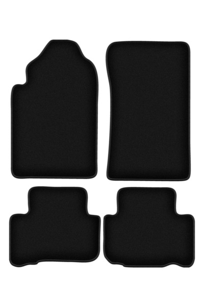 shumee Covorașe BASIC negre din velur pentru: SsangYong Rexton II SUV (2006-2...