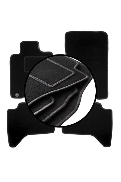 shumee Set complet de covorașe velur pentru: Mitsubishi L200 IV pickup (2006-...