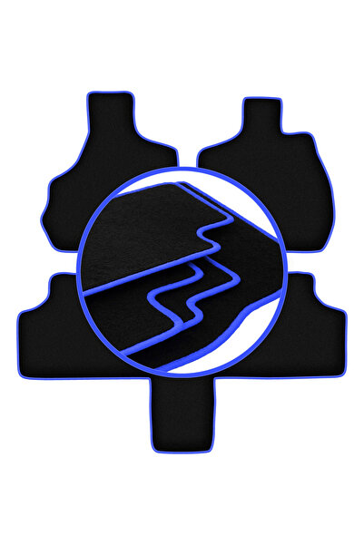 shumee Covorașe auto CARLUX-BLUE pentru: Chrysler Grand Voyager III cu 7 locu...