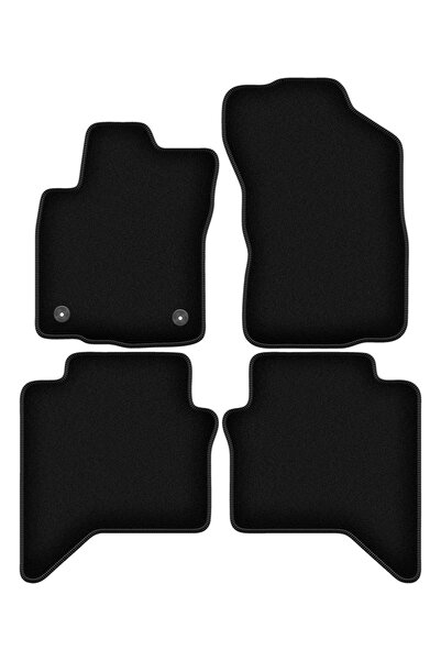 shumee Covorașe BASIC negre din velur pentru: Toyota Hilux VIII pickup (2015-)