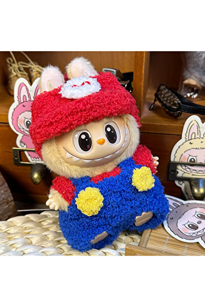 Miniso لا دمية 04 لدمى لابوبو 17 سم إكسسوارات ملابس الدمية DIY أرنب فروي طويل الأذن نبضات القلب التكلفة