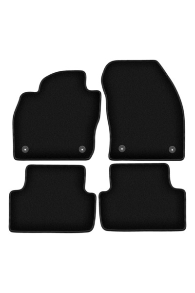 shumee Covorașe BASIC negre din velur pentru: Volkswagen T-Cross crossover (2019-)