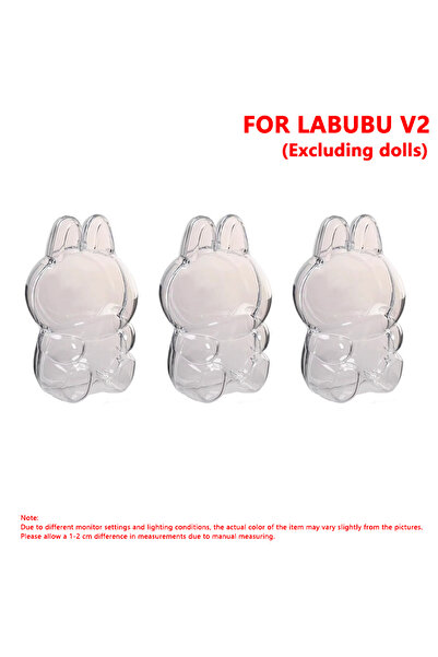 Choice لا يوجد دمية، 3 قطع، لدمى لابوبو V2 وV1 وV2 وV3، حافظة شفافة واقية مقا...