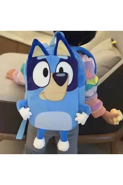 Miniso B MINISO Bingo Cartoon Plush Bag Children School Bag Plush Mini Backpack Book Soft Bag Gifts For Kid