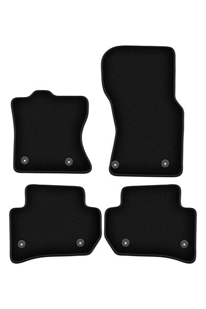 shumee Covorașe BASIC negre din velur pentru: Jaguar F-Peace SUV (2016-)