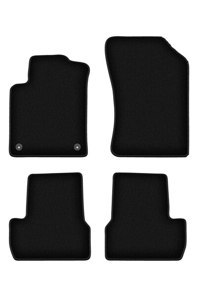 shumee Covorașe BASIC negre din velur pentru: Citroen DS3 hatchback (2009-2016)