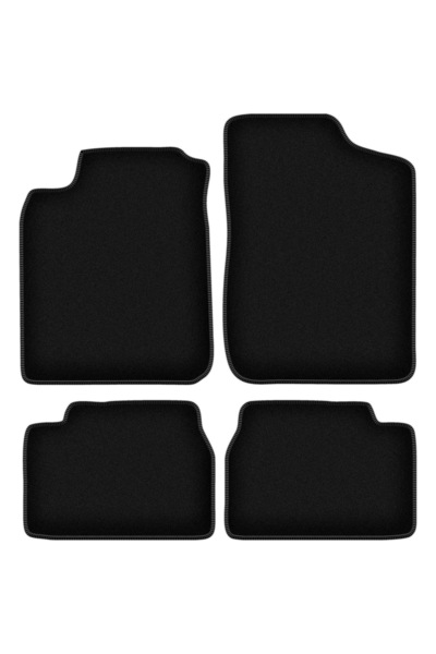 shumee Covorașe BASIC negre din velur pentru: Daihatsu Charade hatchback (199...