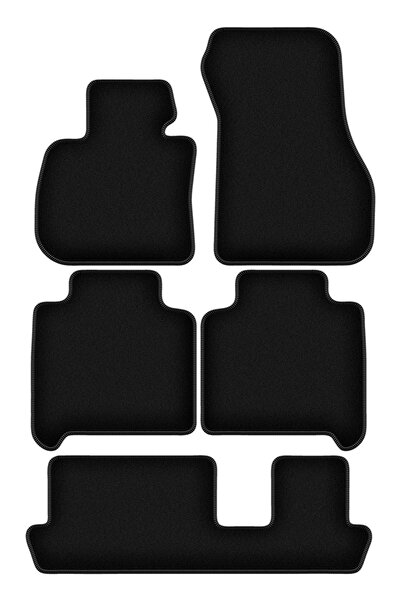 shumee Covorașe BASIC negre din velur pentru: BMW 2 F46 7 persoane (2015-2022)