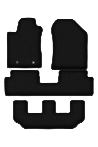 shumee Covorașe BASIC negre din velur pentru: Toyota Corolla Verso II 7 perso...