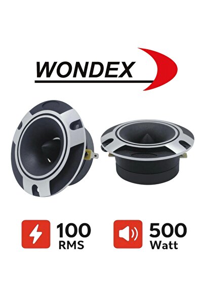 wondex Wx-615 Çifti 1000wat-200w Rms 10 Cm Spl Dome Tweeter Tiz 1. Sınıf Kalite