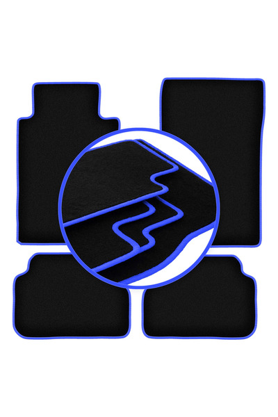 shumee Covorașe auto CARLUX-BLUE pentru: Mercedes E W124 coupe (1984-1997)