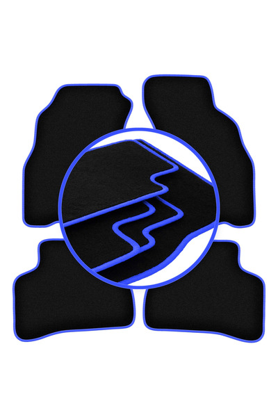 shumee Covorașe auto CARLUX-BLUE pentru: Hyundai Accent I (X-3) sedan (1994-2...