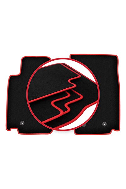 shumee Covorașe velur cu margine roșie pentru: Nissan 370Z coupe, roadster (2...