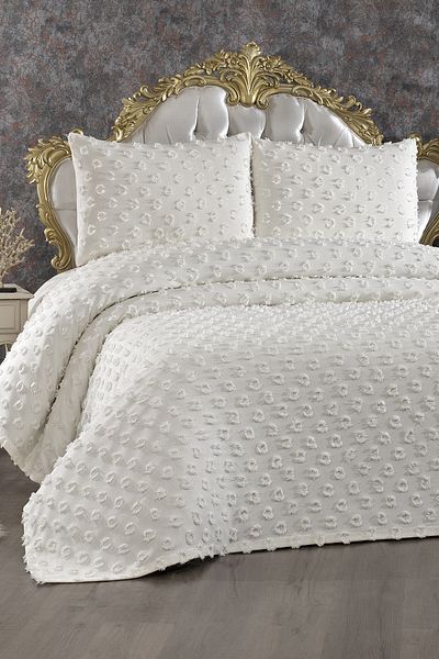 HUZUR ÇEYİZ Vera 3 Piece Double Pique Set
