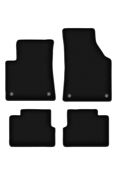 shumee Covorașe BASIC negre din velur pentru: Jeep Cherokee KL SUV (2013-)