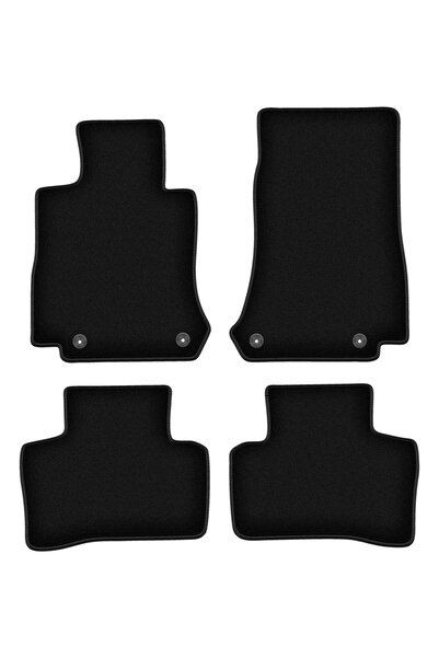 shumee Covorașe BASIC negre din velur pentru: Mercedes EQC N293 SUV (2019-)