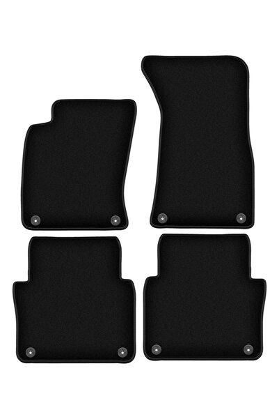 shumee Covorașe BASIC negre din velur pentru: Audi A8 D3 sedan (2002-2009)