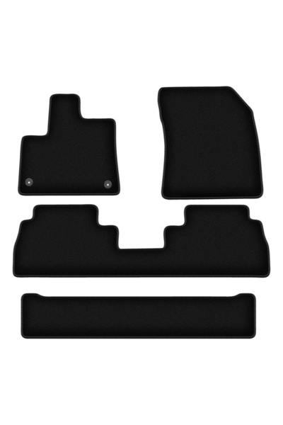 shumee Covorașe BASIC negre din velur pentru: Toyota ProAce City Verso 7 locu...