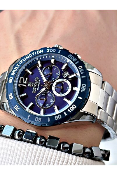 Reward Gümüş Renk Fonksiyonlar Aktif Çelik Kordon Erkek Kol Saati + BİLEKLİK ...