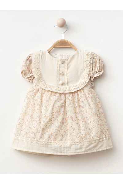 My Lusa baby wear Button Detailed Baby Girl Dress