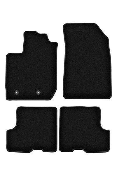 shumee Covorașe BASIC negre din velur pentru: Dacia Duster II 4WD SUV (2018-)