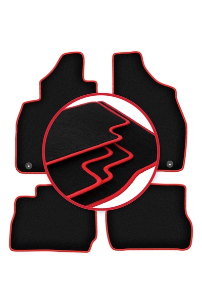 shumee Covorase CARLUX-RED pentru: SUV Mitsubishi Pajero Pinin (1999-2006)