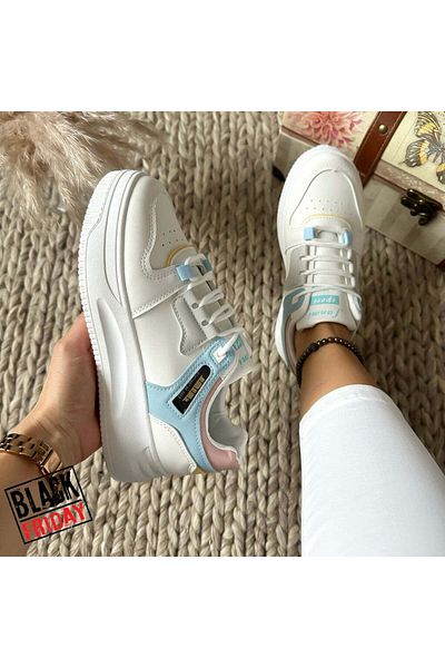 dehaine Women's sneakers, casual, made of eco-leather, fashion, Cl2407, white