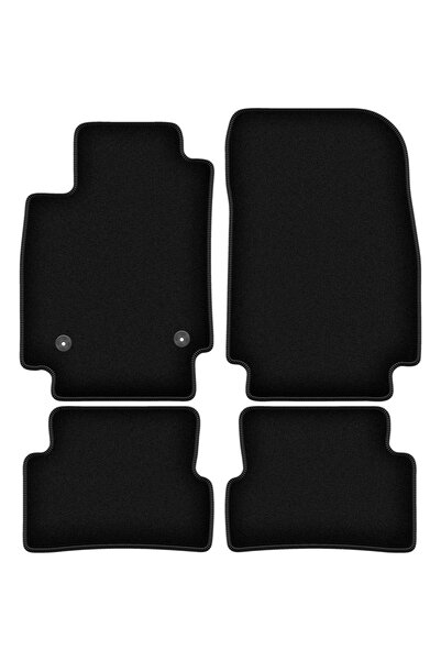 shumee Covorașe BASIC negre din velur pentru: Renault Captur SUV (2013-2019)