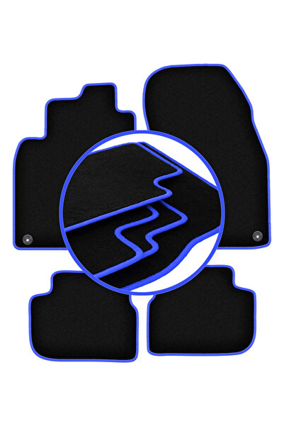 shumee Covorașe auto CARLUX-ALBASTRU pentru: Saab 9-3 II cabrio (2002-2014)