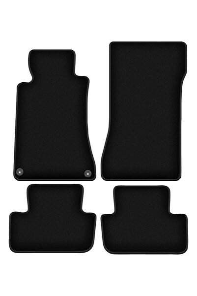 shumee Covorașe BASIC negre din velur pentru: Mercedes CLK W209 coupe (1997-2...