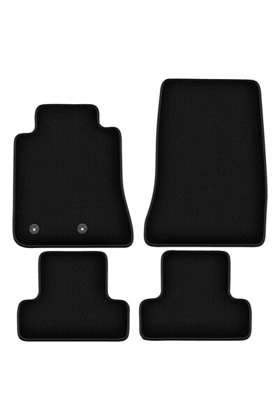 shumee Covorașe BASIC negre din velur pentru: Ford Mustang MK6 coupe (2014-)