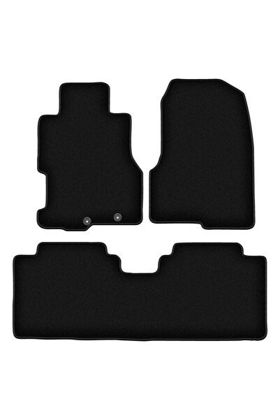 shumee Covorașe BASIC negre din velur pentru: Honda Civic VII 5 uși (2001-1007)