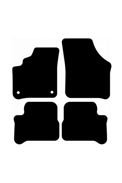 shumee Covorașe BASIC negre din velur pentru: Seat e-Mii hatchback (2019-)