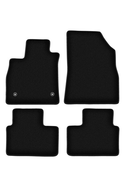 shumee Covorașe BASIC negre din velur pentru: Renault Talisman sedan, grand t...