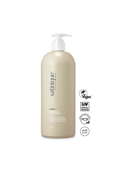 Satinique Paraben, Silicone and Artificial Colorant Free 2 in 1 Shampoo and Conditioner 750ml
