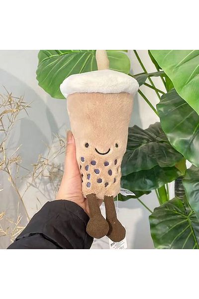 Choice Cute Cartoon Pearl Milk Tea Cup Plush Doll Stuffed Toy Simulated Food Beverage Soft Doll Pillow C...