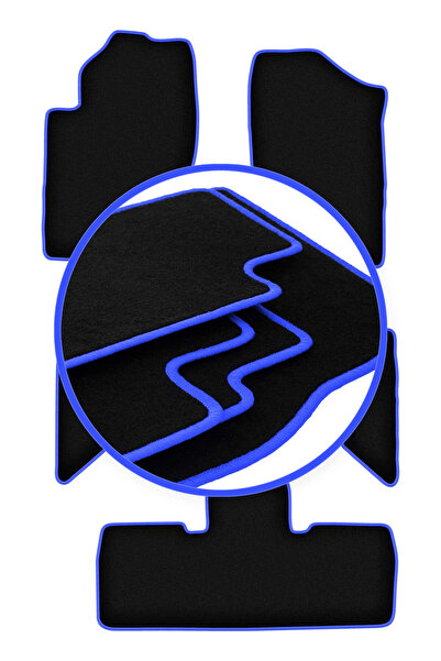 shumee Covorașe auto CARLUX-BLUE pentru: Nissan Pathfinder 7 locuri (înainte ...