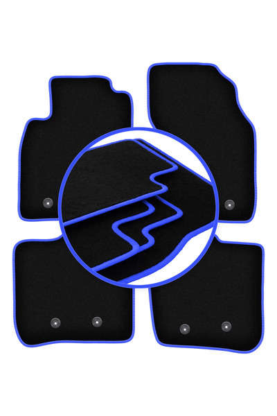 shumee Covorașe auto CARLUX-BLUE pentru: Volvo S40 I sedan (1995-2004)