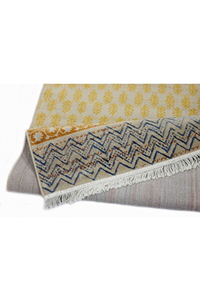 Al Kaffary Carpet Carpet Elham,Bohemian Style, Sadu Inspired Rug with Elegant Khish Design, outdoor seating rug,Yellow